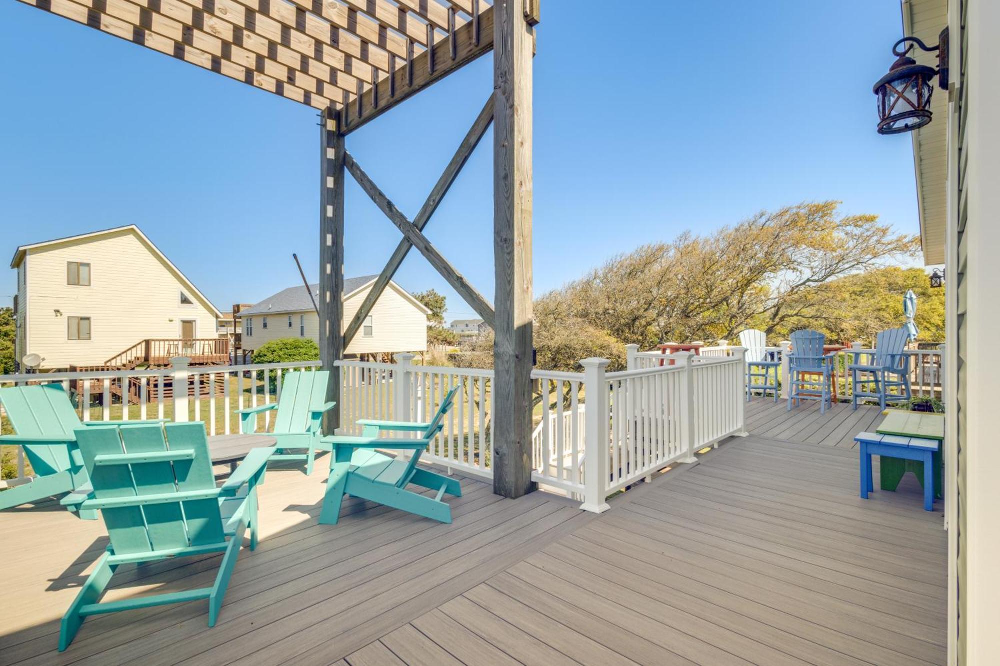 Coastal Home With Deck And Outdoor Shower Kill Devil Hills Exterior foto